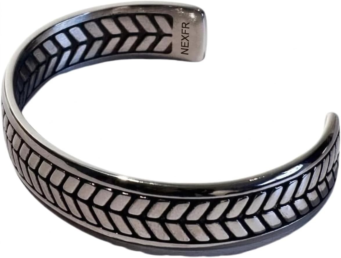 Næxon 316 Stainless Steel Cuff Bracelets — Stannic Large product photo