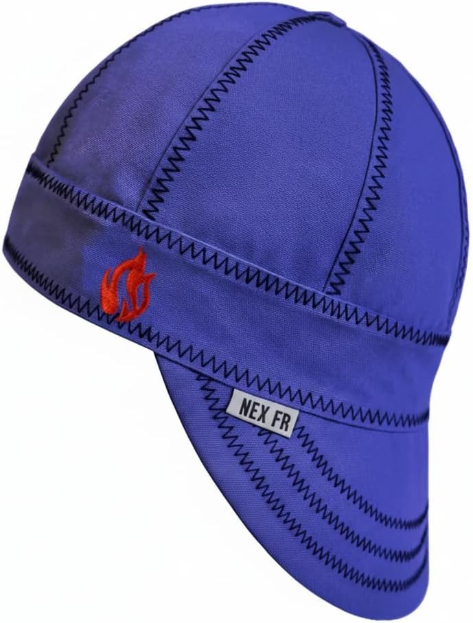 Næxon 8-Panel FR Welding Cap — Blue product photo