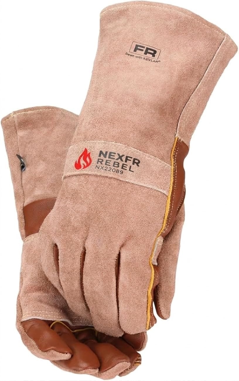 Næxon Rebel Utility & Welding Gloves — Brown product photo