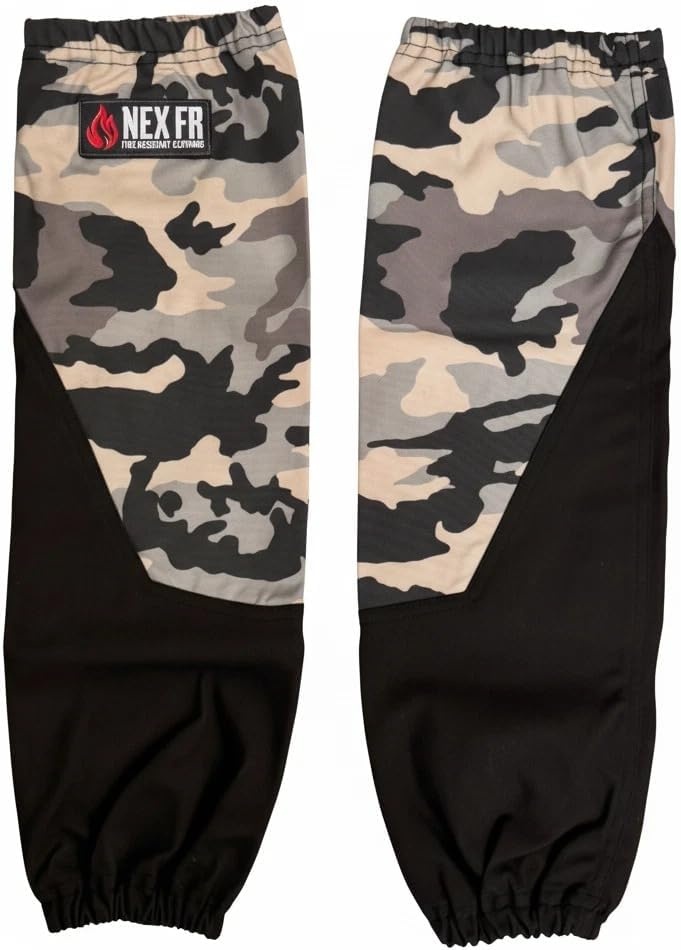 Næxon 21-Inch FR Welding Sleeves — Black/Camo With Split Leather product photo