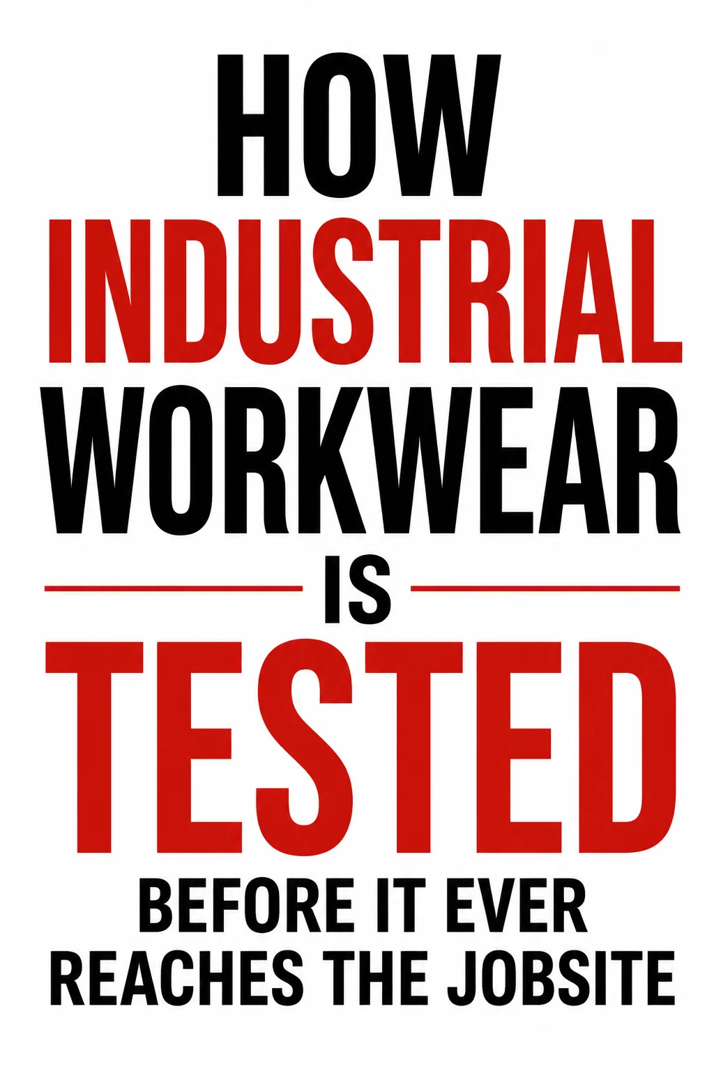 How industrial workwear is tested before it reaches the jobsite for safety, durability, and performance